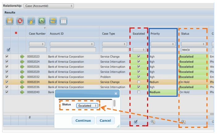Grid Exceptions Inline Editing