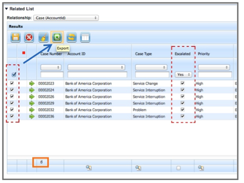 Configero miniGRID mass export