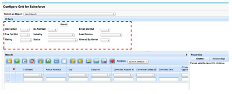 Configero Grid Query Panel Wizard Result