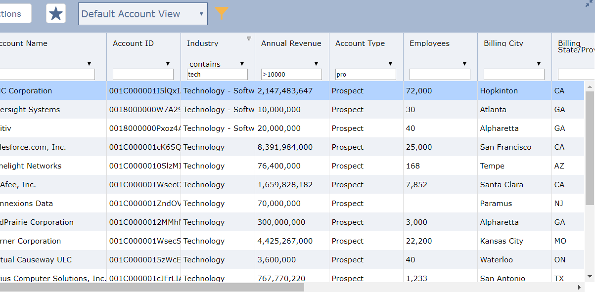 Grid for Salesforce Configero